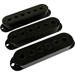 AxLabs Set Of Single Coil Pickup Covers In Modern Spacing (52/50/48) Black