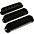 AxLabs Set Of Single Coil Pickup Covers In Mode... AxLabs Set Of Single Coil Pickup Covers In Modern Spacing (52/50/48) Black