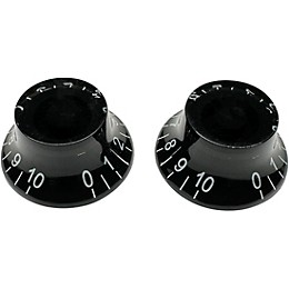 AxLabs Bell Knob (White Lettering) - 2 Pack Black