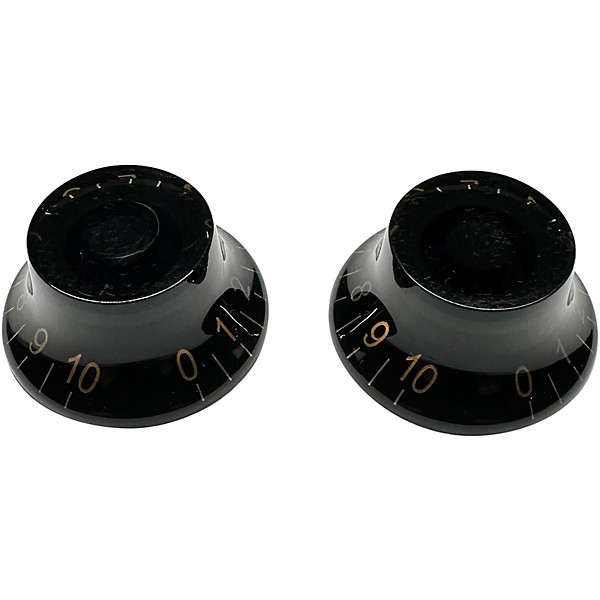 AxLabs Bell Knob (White Lettering) - 2 Pack Aged Black