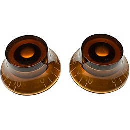 AxLabs Bell Knob (White Lettering) - 2 Pack Gold/Amber