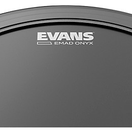 Evans EMAD Onyx Bass Drum Head, 24 Inch 24 in.