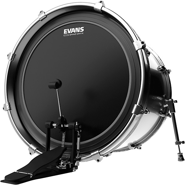 Evans EMAD Onyx Bass Drum Head, 24 Inch 24 in.