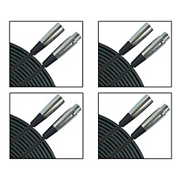 Musician's Gear Lo-Z XLR Microphone Cable 4-Pack 15 ft.