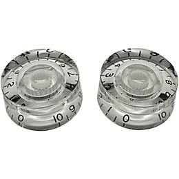 AxLabs Left Handed Speed Knob (Black Lettering) - 2 Pack Clear