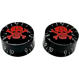 AxLabs Black Speed Knob With Skull Graphic - 2 Pack Black/Red AxLabs Black Speed Knob With Skull Graphic - 2 Pack Black/Red