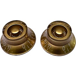 AxLabs Bell Knob That Goes To 11 (White Lettering) - 2 Pack Gold