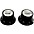 AxLabs Top Hat Knobs - Volume and Tone with White Letter... AxLabs Top Hat Knobs - Volume and Tone with White Lettering Black