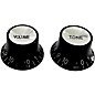 AxLabs Top Hat Knobs - Volume and Tone with White Lettering Black thumbnail