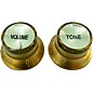AxLabs Top Hat Knobs - Volume and Tone with White Lettering Gold thumbnail
