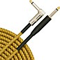 Musician's Gear Tweed Right Angle Instrument Cable 2-Pack 20 ft. Gold