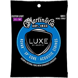 Martin Luxe by Martin Kovar Guitar Strings Extra Light (10... Martin Luxe by Martin Kovar Guitar Strings Custom Light (11-52)