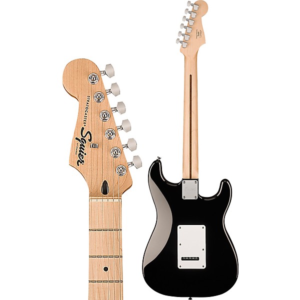 Squier Sonic Stratocaster Maple Fingerboard Left-Handed Electric Guitar Black