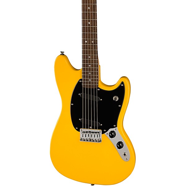 Squier Sonic Mustang Laurel Fingerboard Electric Guitar Graffiti Yellow