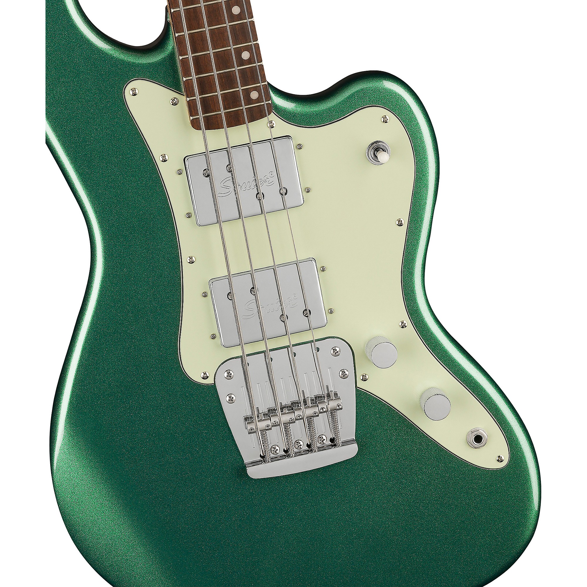 Amazon.com: Squier Paranormal Rascal Bass HH - Metallic