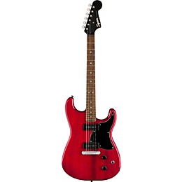 Squier Paranormal Strat-O-Sonic Laurel Fingerboard Electric Guitar Crimson Red Transparent