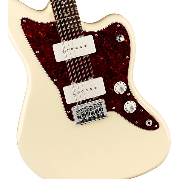 Squier Paranormal Jazzmaster XII Laurel Fingerboard 12-String Electric Guitar Olympic White