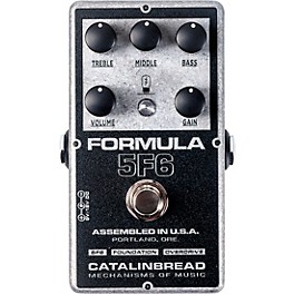 Catalinbread Formula 5F6 Tweed Bassman-style Overdrive Effects Pedal Black and Silver