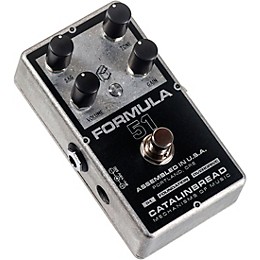Catalinbread Formula 51 Tweed Champ-style Overdrive Effects Pedal Black and Silver