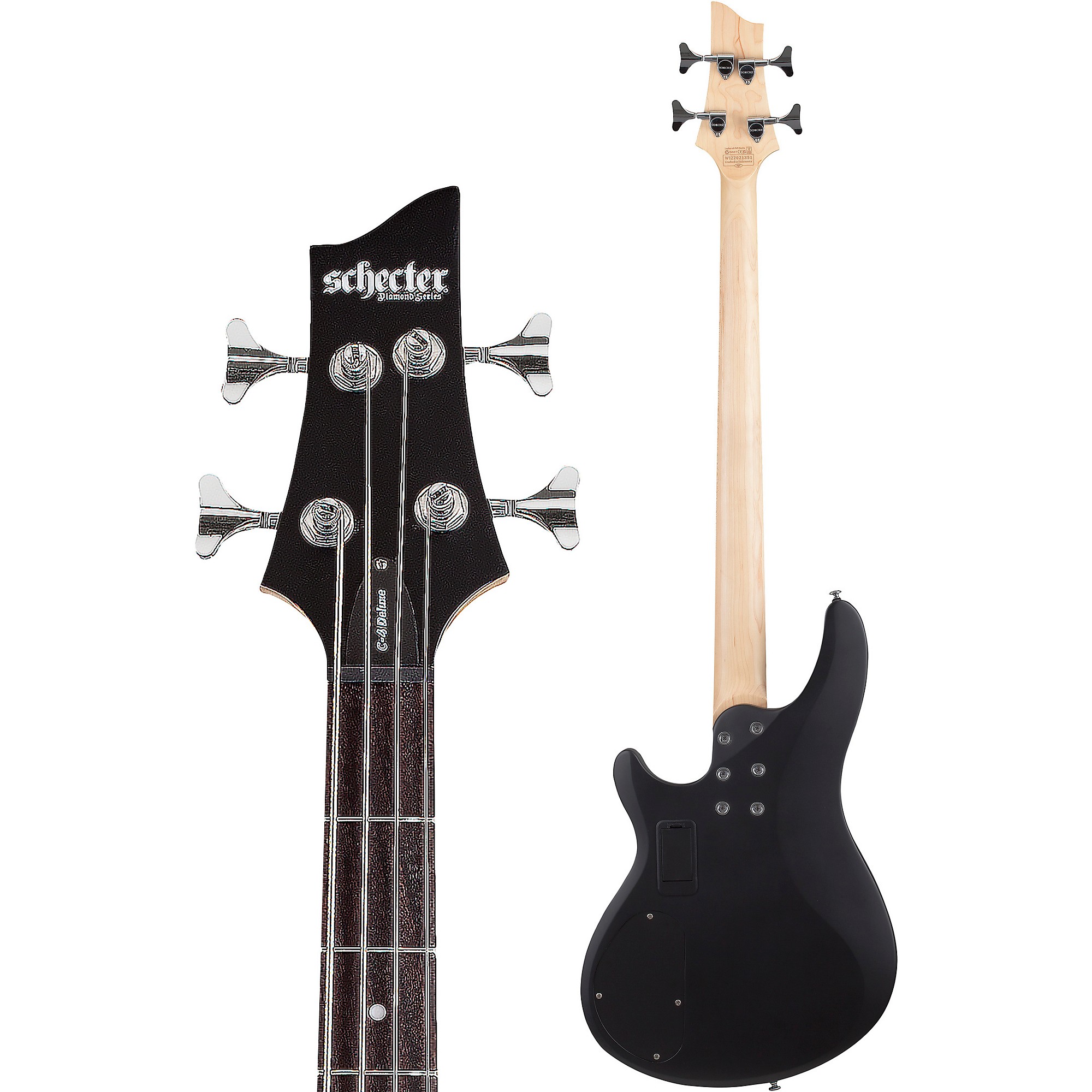 Amazon.com: Schecter C-4 Deluxe Bass Guitar - Satin Metallic