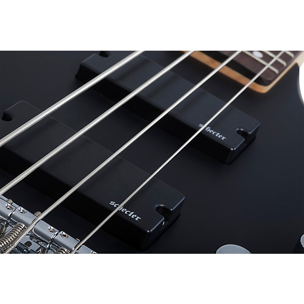 Schecter Guitar Research C-4 Deluxe Electric Bass Satin Black