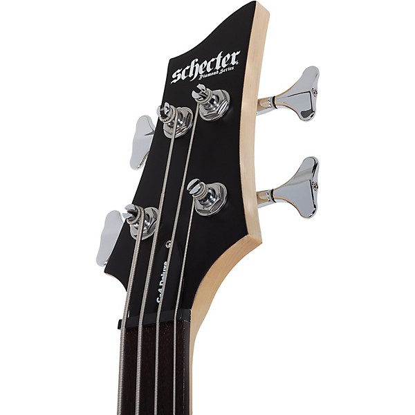 Schecter Guitar Research C-4 Deluxe Electric Bass Satin Black