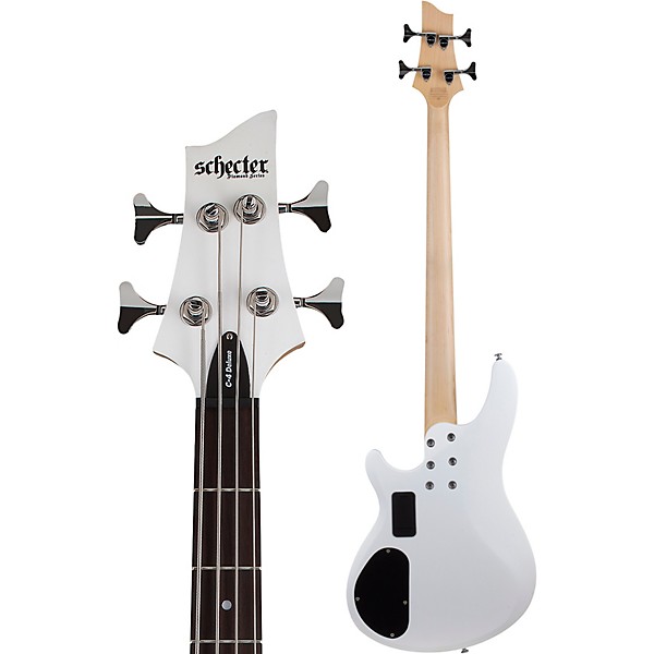 Schecter Guitar Research C-4 Deluxe Electric Bass Satin White