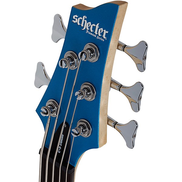 Schecter Guitar Research C-5 Deluxe Electric Bass Satin Metallic Light Blue
