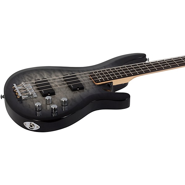 Schecter Guitar Research C-4 Plus Electric Bass Charcoal Burst