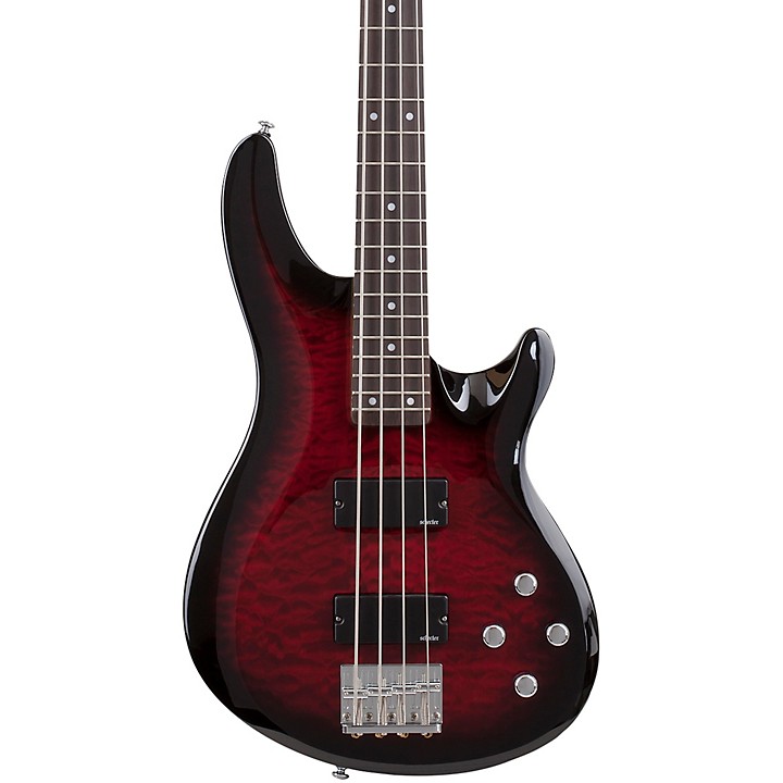 Schecter Guitar Research C-4 Plus Electric Bass See-Thru Cherry 