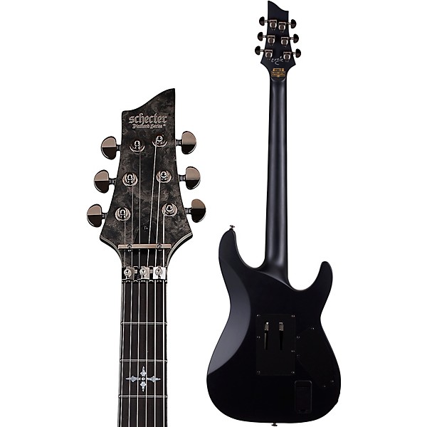 Schecter Guitar Research Ernie C C-1 Left Handed Electric Guitar Black Reign