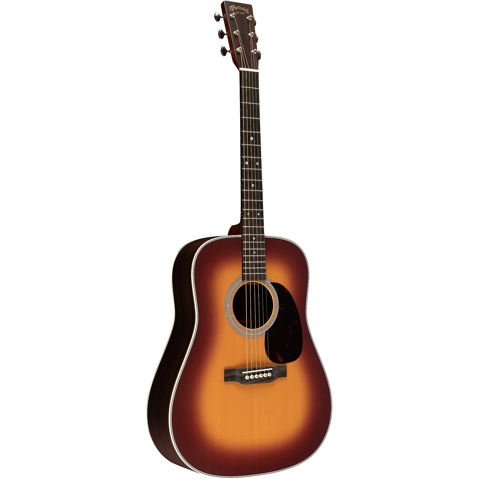 Platinum Martin 2024 D-28 Satin Acoustic Guitar - Amber Burst