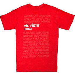 Vic Firth Limited Edition 1963 RED GRAPHIC T-Shirt X Large Red Vic Firth Limited Edition 1963 RED GRAPHIC T-Shirt Medium Red