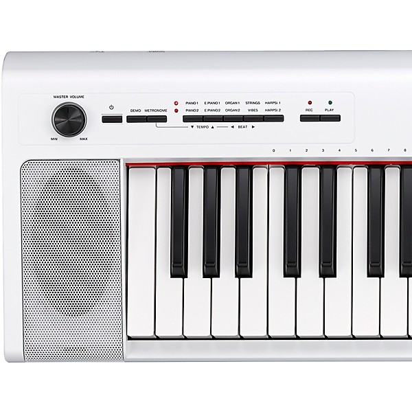 Yamaha Piaggero NP-32 White Portable Keyboard With Power Adapter