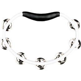 MEINL Headliner Series Molded ABS Tambourine, Single Row White