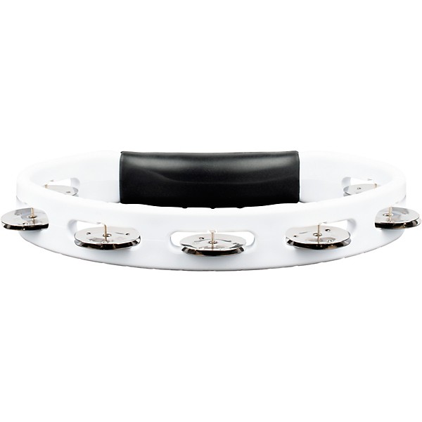 MEINL Headliner Series Molded ABS Tambourine, Single Row White