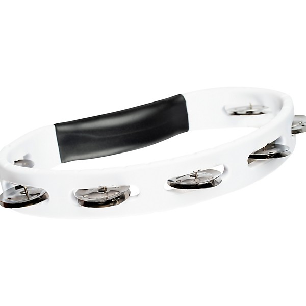 MEINL Headliner Series Molded ABS Tambourine, Single Row White
