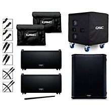 QSC LA108 8" 1,300W Pole-Mounted Active Line Array Speaker Package With KS118 18" Subwoofer