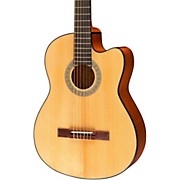 LC100CE Cutaway Classical Acoustic-Electric Guitar Natural