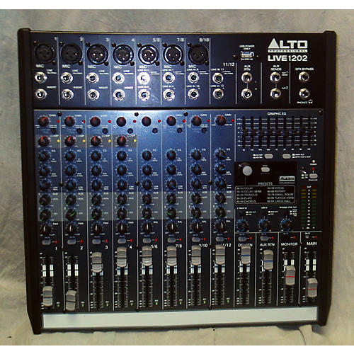 Used Alto LIVE 1202 12Channel 2Bus Unpowered Mixer Guitar Center