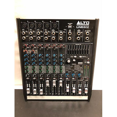 Used Alto LIVE 802 8Channel 2Bus Unpowered Mixer Guitar Center