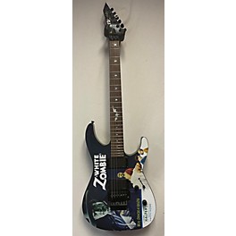 Used ESP LTD KH-WZ Kirk Hammett Signature White Zombie Solid Body Electric Guitar