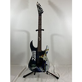 Used ESP LTD Kirk Hammett Signature White Zombie Solid Body Electric Guitar