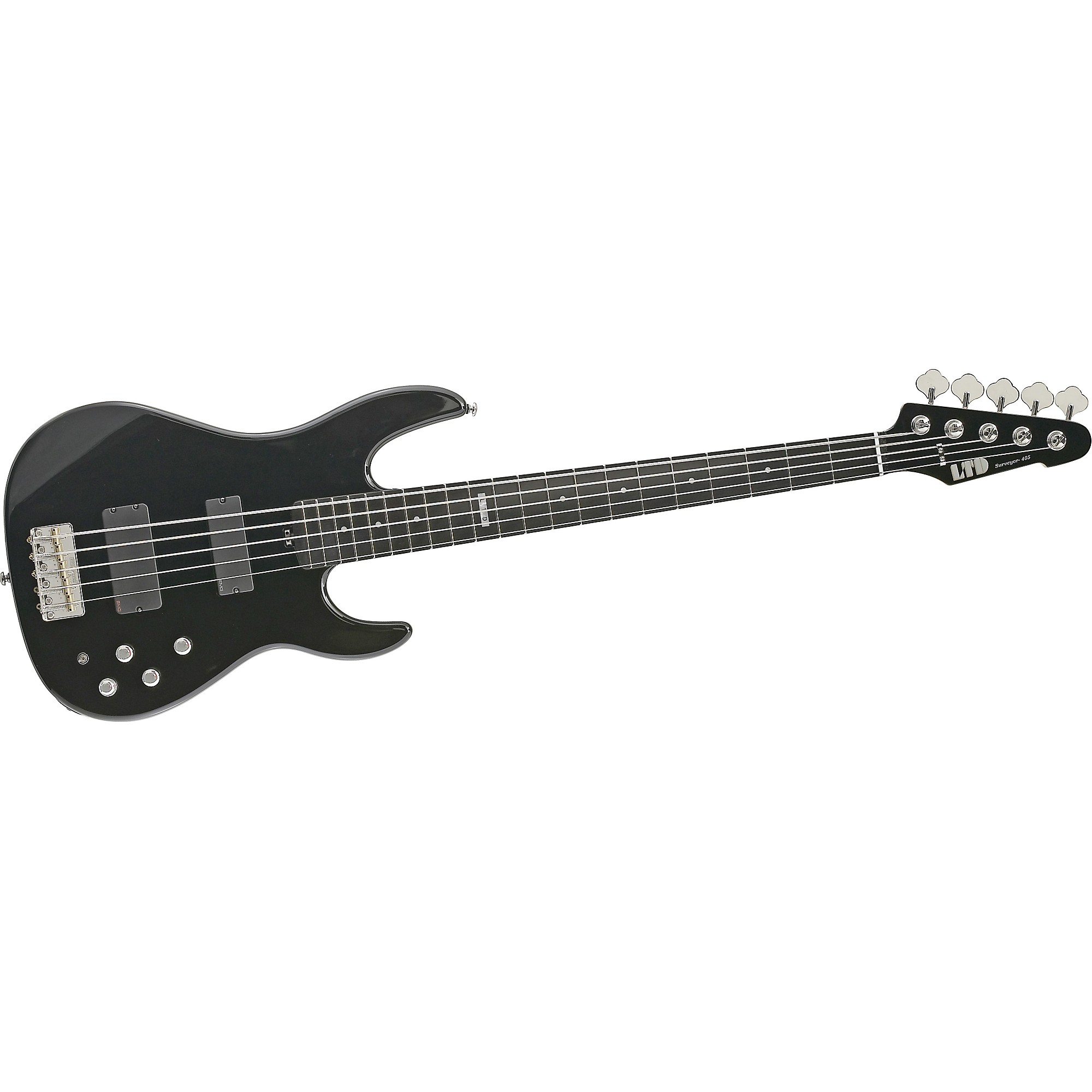 ESP LTD Surveyor 405 5-String Bass Guitar Black Ebony Fretboard