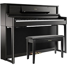 Roland LX705 Premium Digital Upright Piano With Bench Charcoal Black