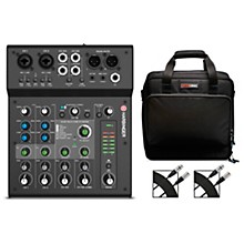 Harbinger LX8 8-Channel Analog Mixer With Gator Mixer Bag and Cables