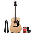Mitchell Launch D75S Starter Dreadnought Acoustic Guitar With Accessories Natural