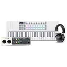 Novation Launchkey MK4 Keyboard Controller with Universal Audio Volt 2 USB Audio Interface & Tascam TH-200X Studio Headphones