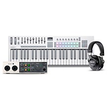 Novation Launchkey MK4 Keyboard Controller with Universal Audio Volt 2 USB Audio Interface & Tascam TH-200X Studio Headphones