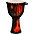 X8 Drums Lava Lamp Djembe, 10" Orange Multi Fade